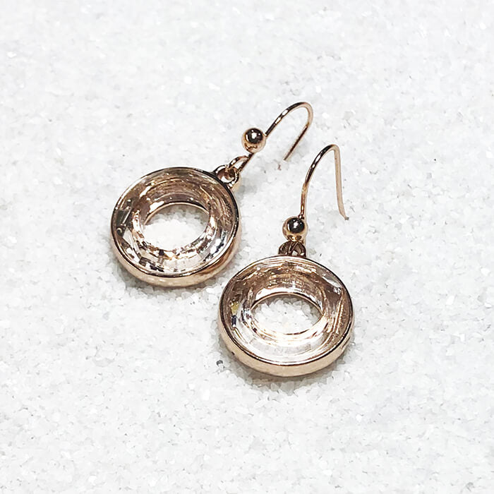 unique rose gold crystal drop earrings australia 