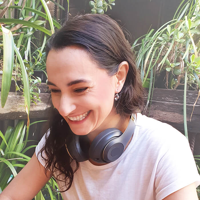 black and silver elegant ethical crystal drop earrings on model