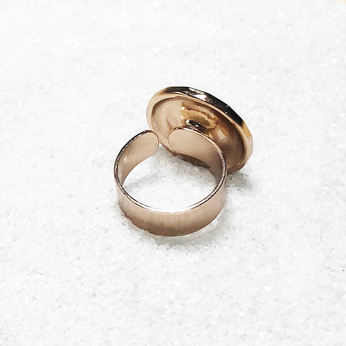 unique adjustable statement rings rose gold 