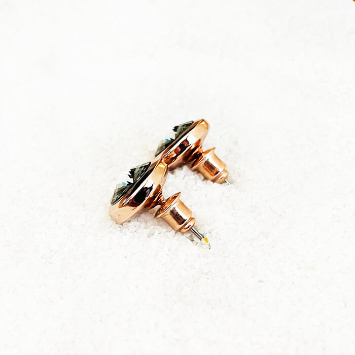 Swarovski Black Stud Earrings Closure