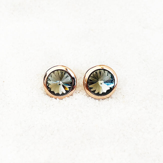 Swarovski Black Stud Earrings