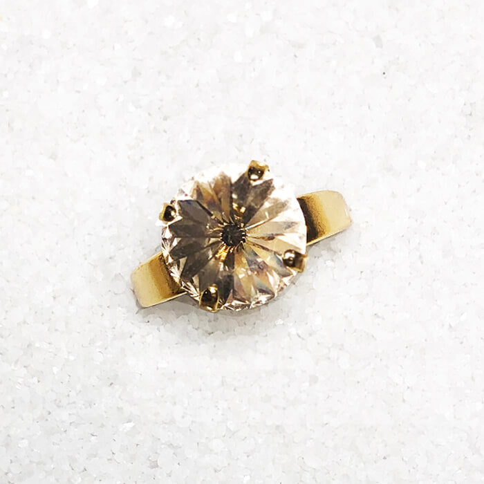 Swarovski Gold Ring top view