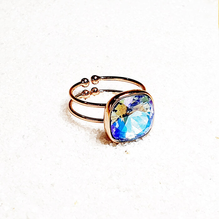 Swarovski Blue Sapphire Ring Unique 