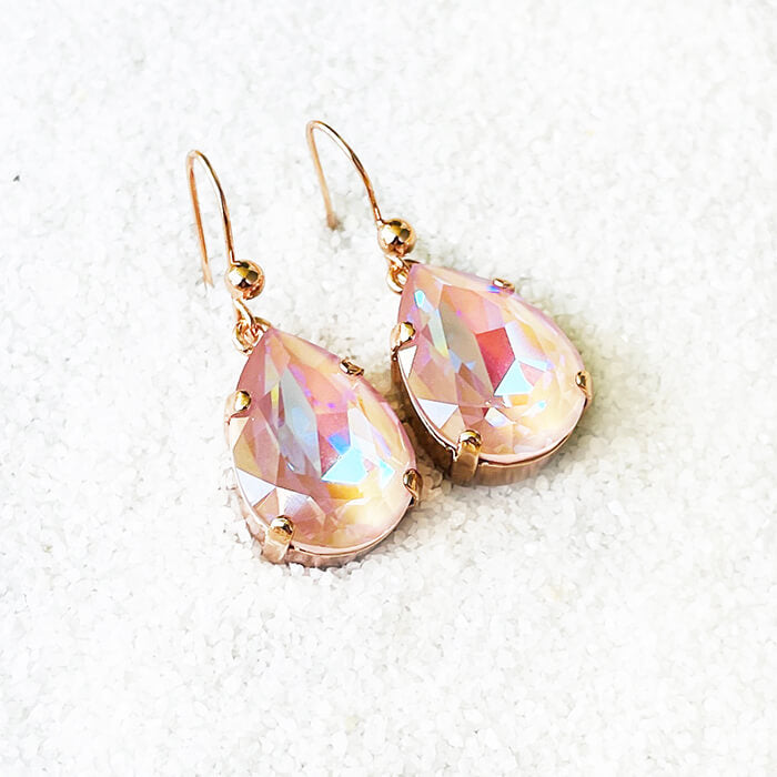 Swarovski Pink Drop Earrings australia