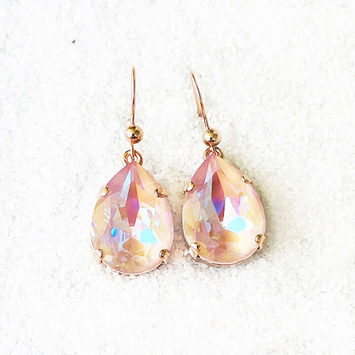 Swarovski Pink Drop Earrings 
