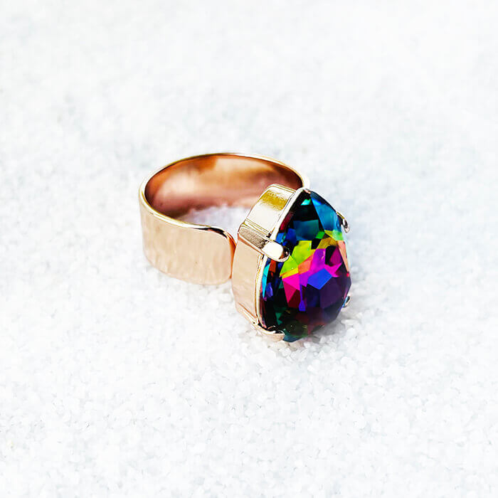 Swarovski Rainbow Ring adjustable