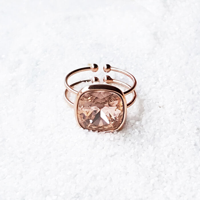 swarovski rose gold ring 
