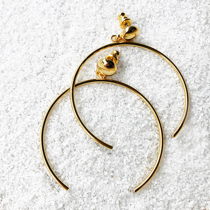 gold hoop ethical earrings australia