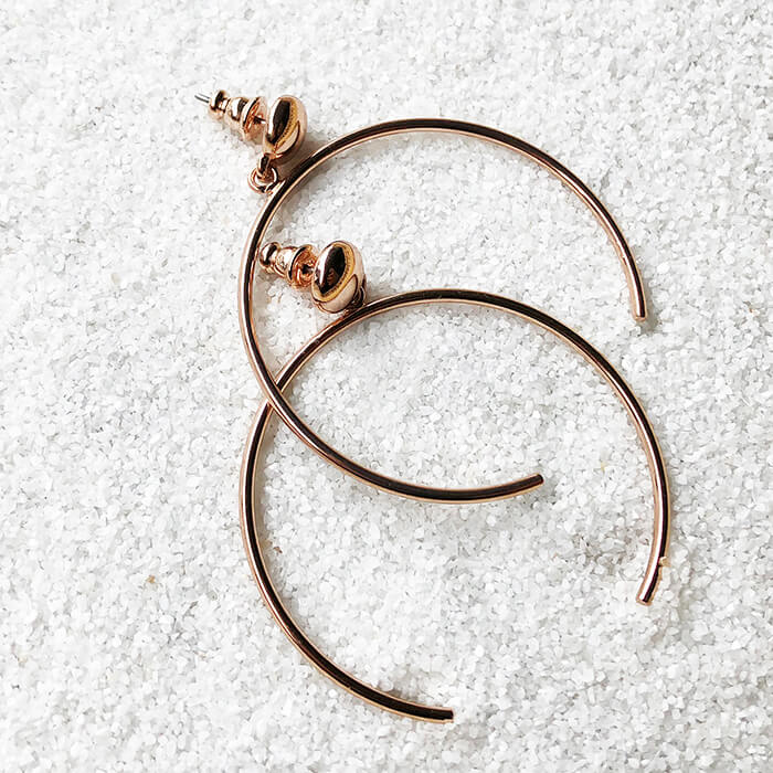 buy rose gold hoop earrings australia