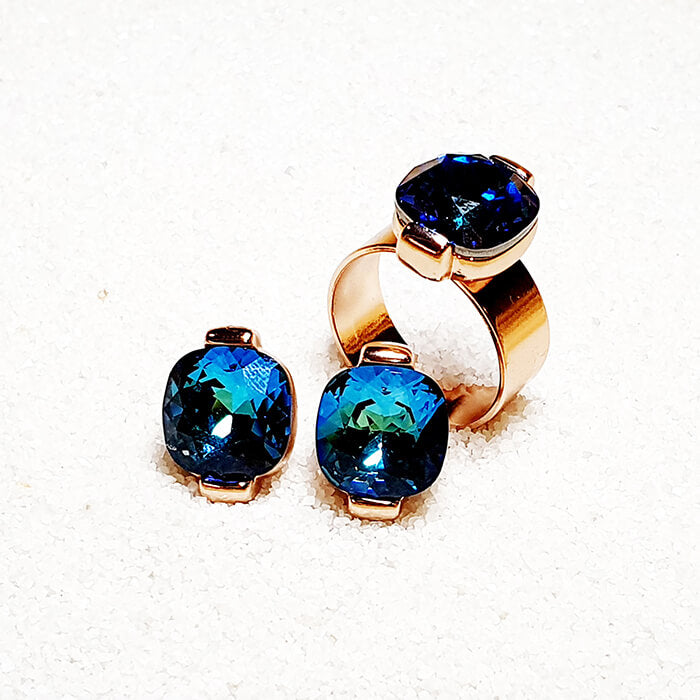 Swarovski Blue Earrings Opus Glam Bidiliia