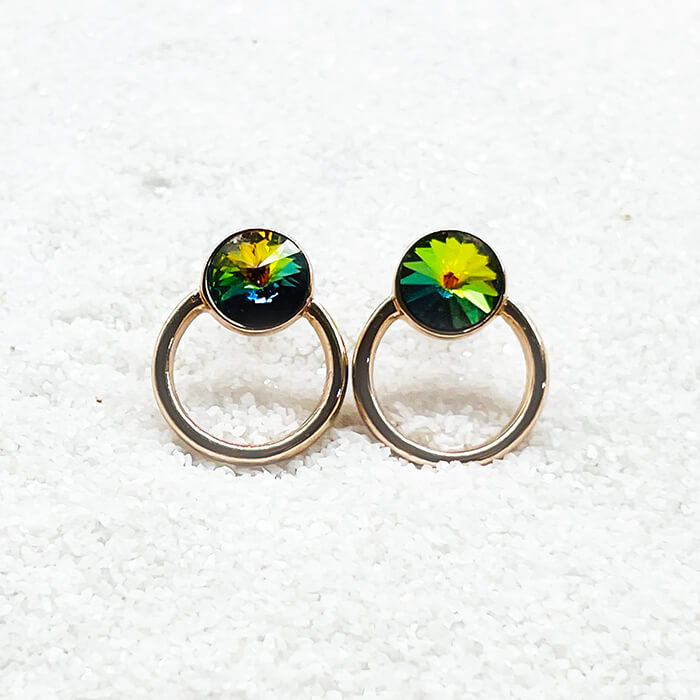 Vitrail Swarovski Crystal Stud Earrings 